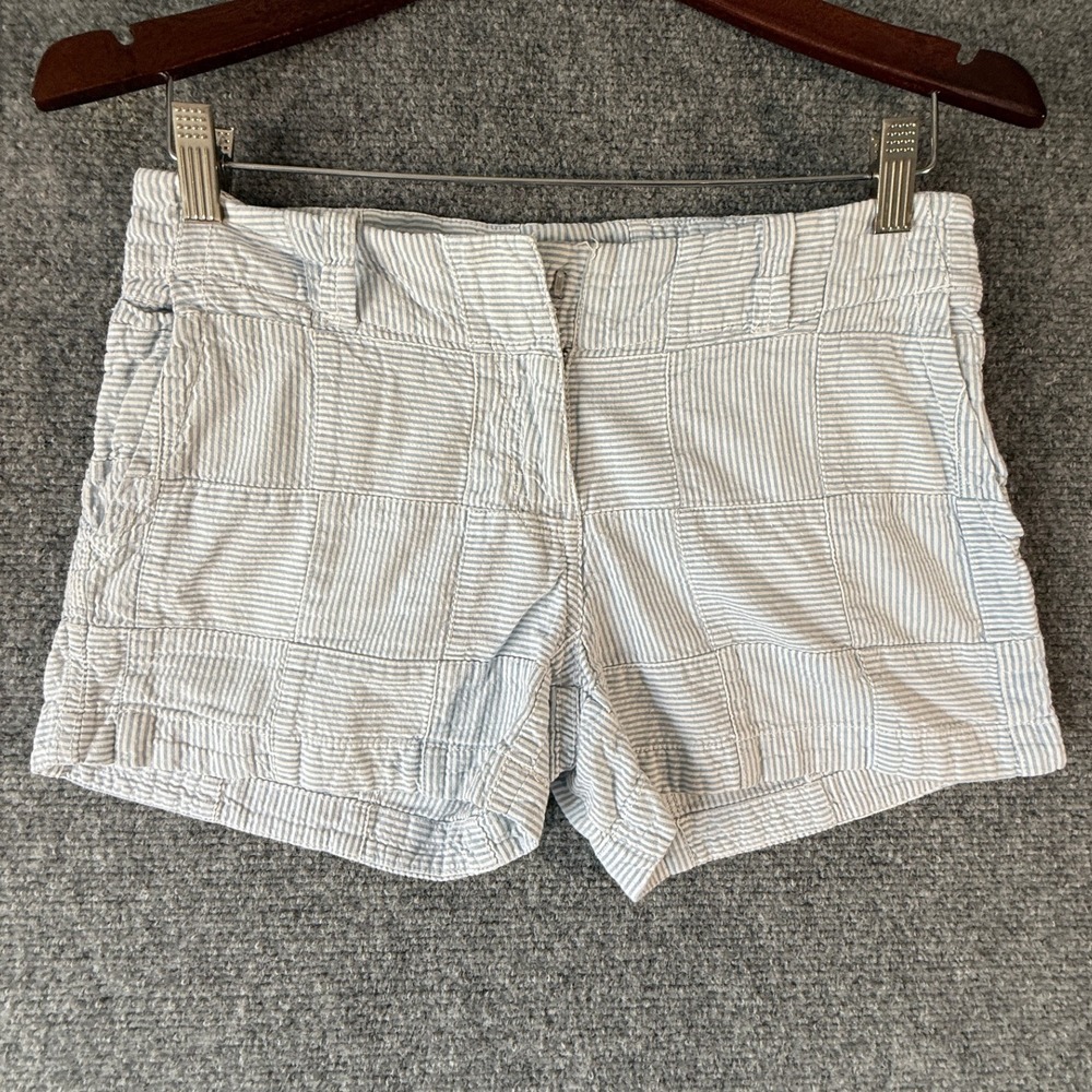 Vineyard Vines Women's Striped Seersucker Patchwork Shorts Size‎ 0